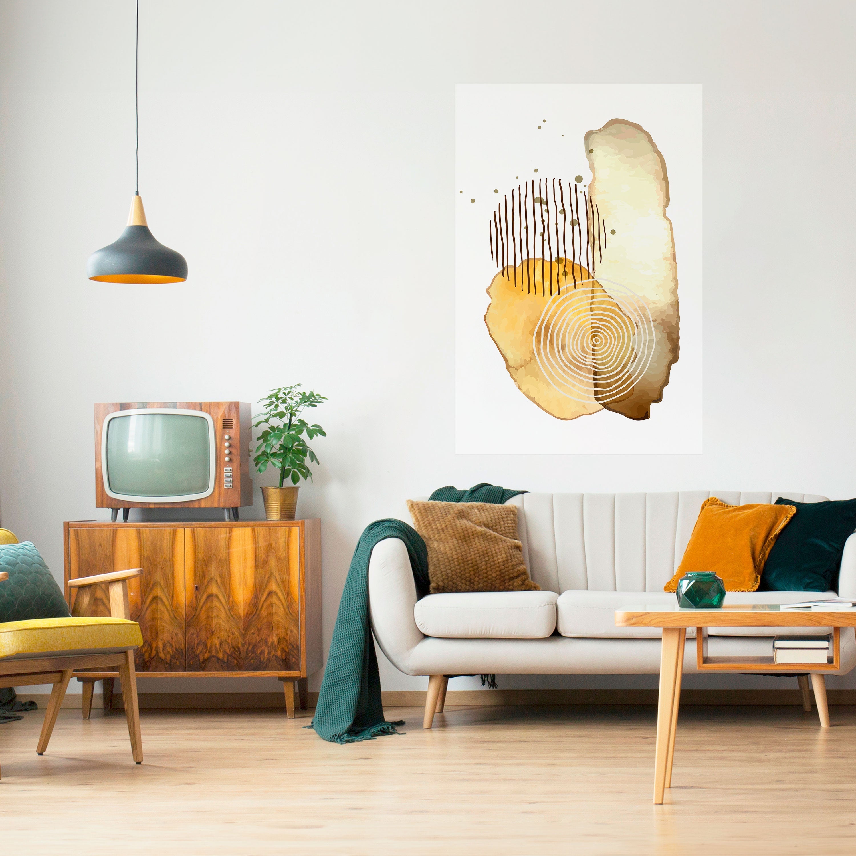 TRANSCENDENT TONES Peel and Stick Vertical Poster