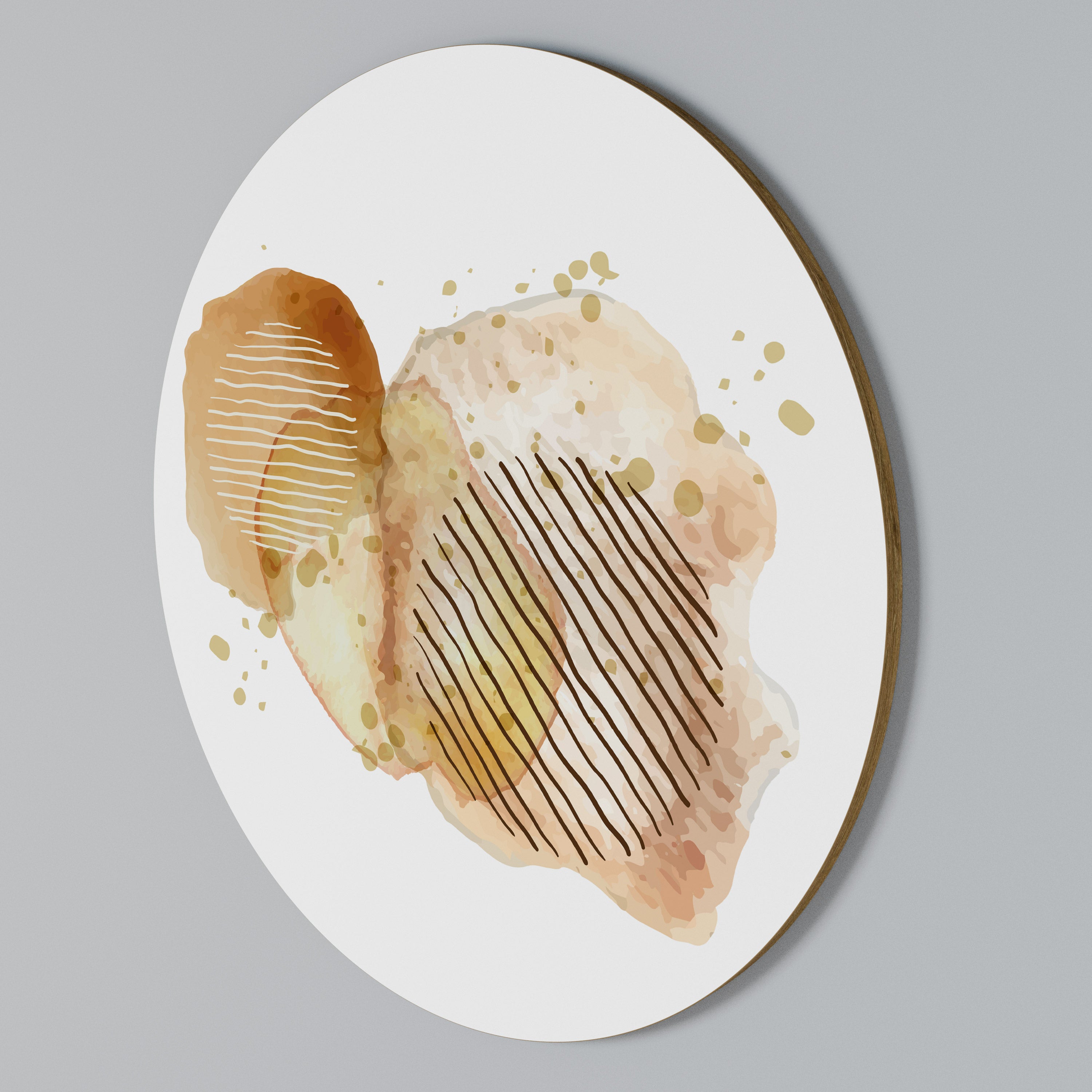 TRANSCENDENTAL HARMONY Round Wall Art