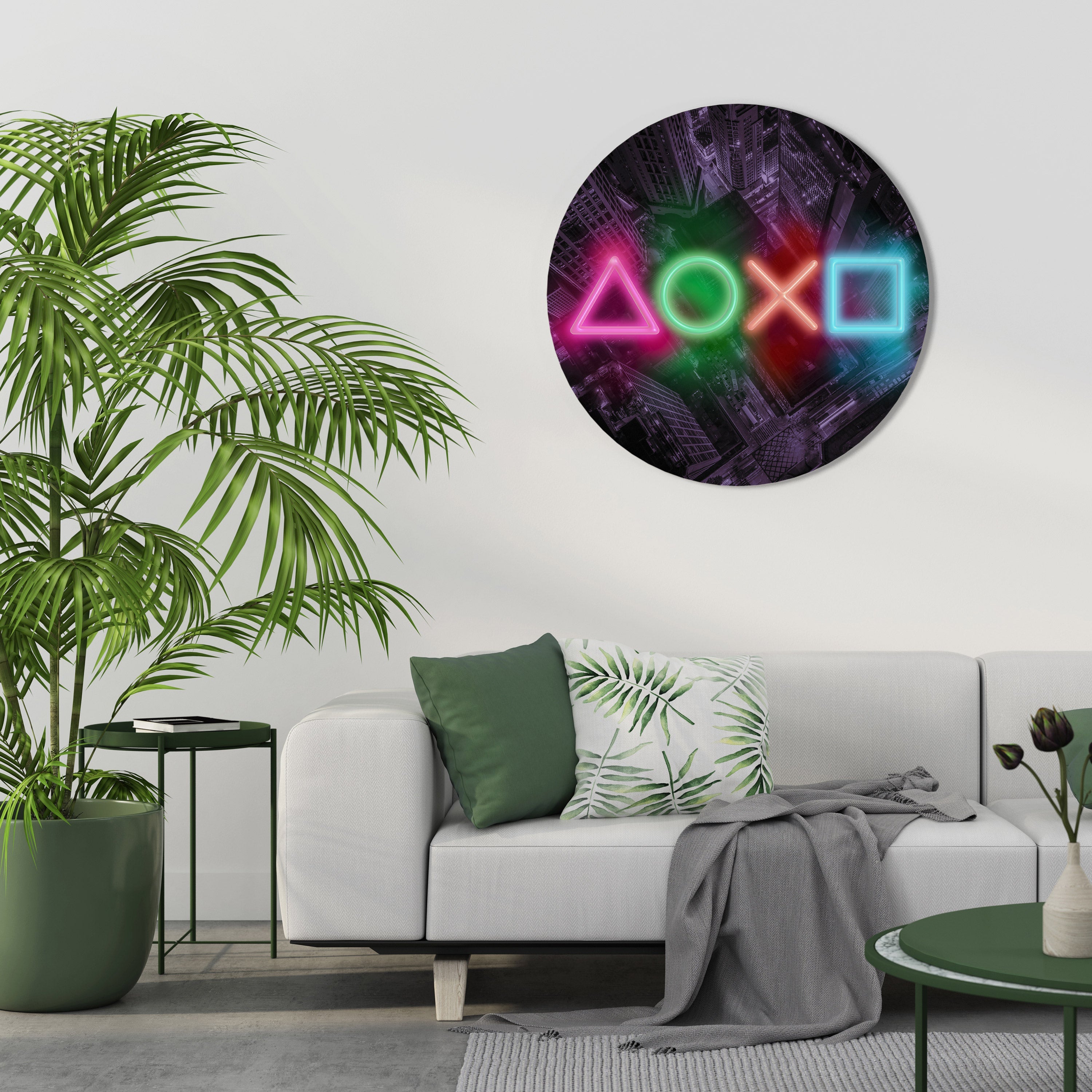 CYBERPUNK CHRONICLE Quadro Redondo Decorativo