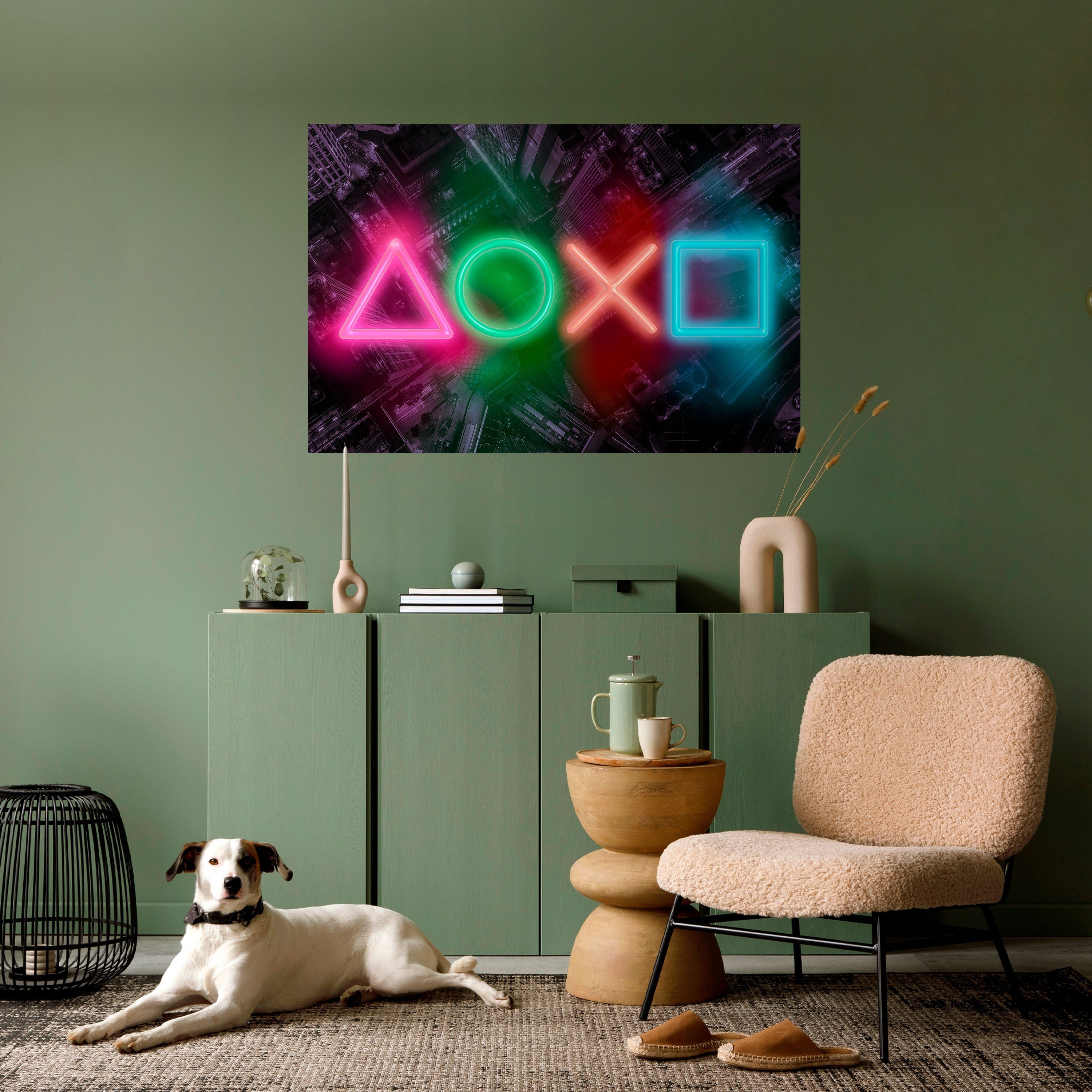 CYBERPUNK CHRONICLE Poster Horizontal Autocolante