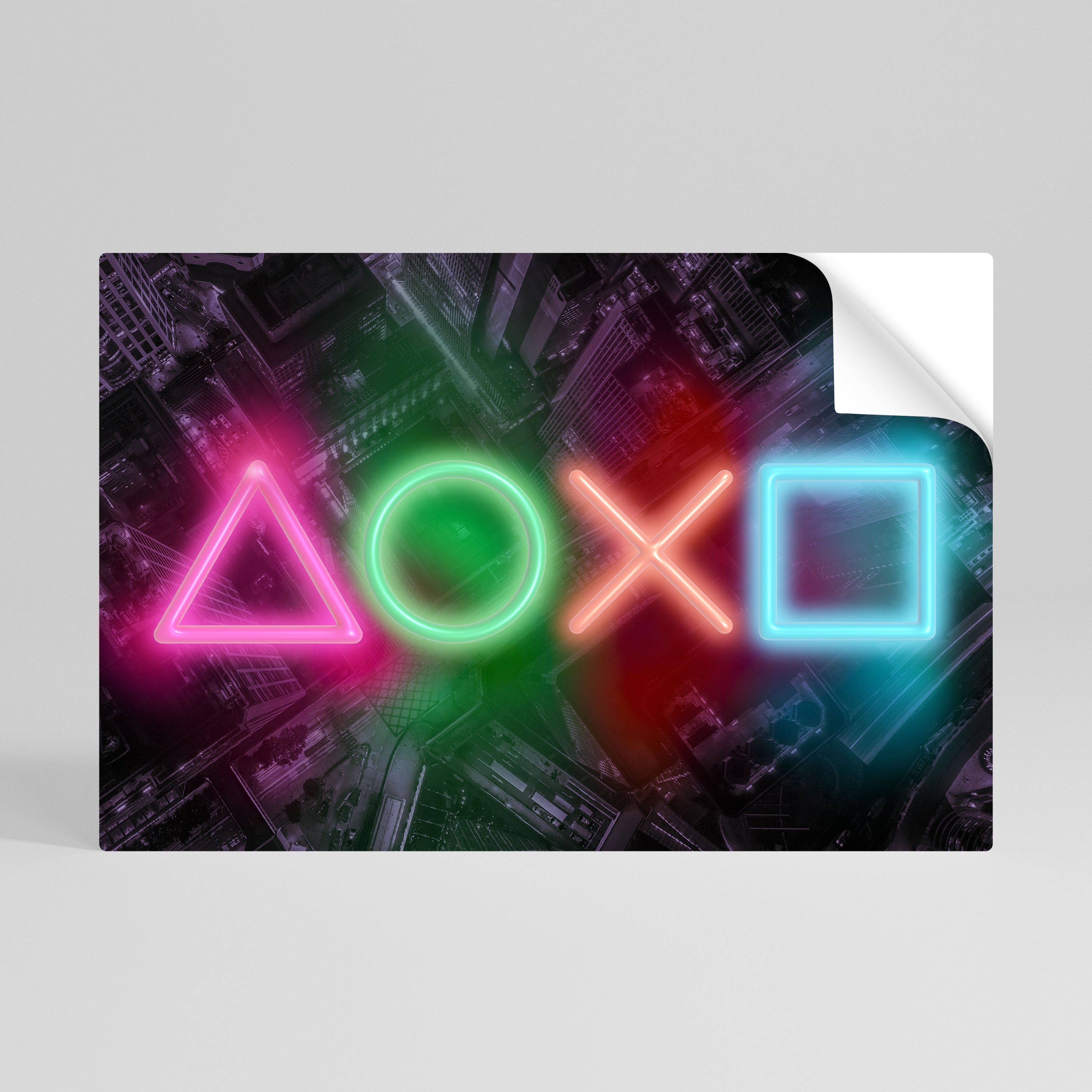 CYBERPUNK CHRONICLE Poster Horizontal Autocolante