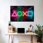 CYBERPUNK CHRONICLE Poster Horizontal Autocolante