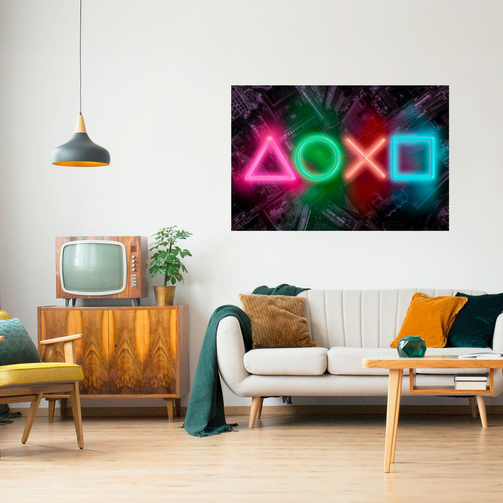 CYBERPUNK CHRONICLE Poster Horizontal Autocolante