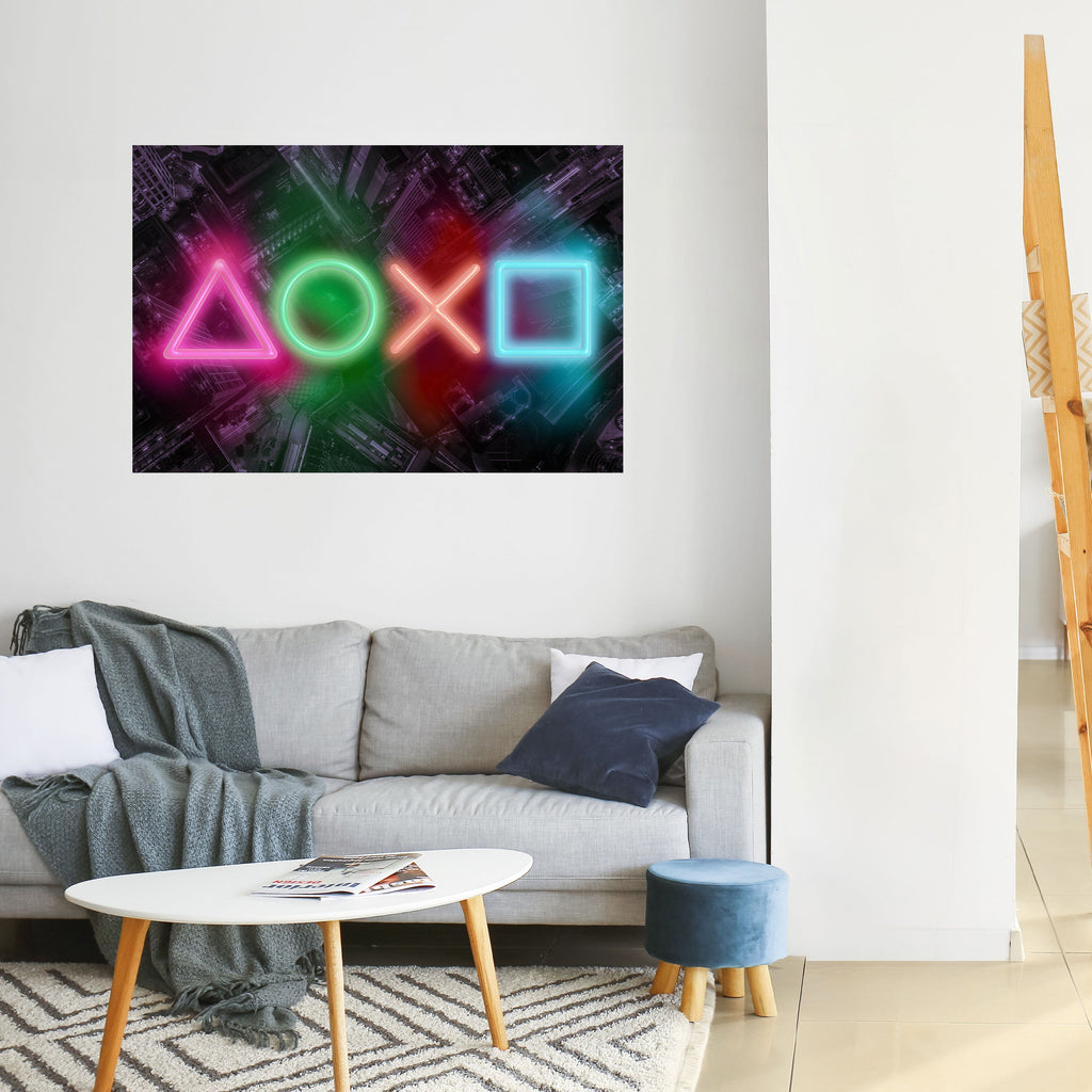 CYBERPUNK CHRONICLE Poster Horizontal Autocolante