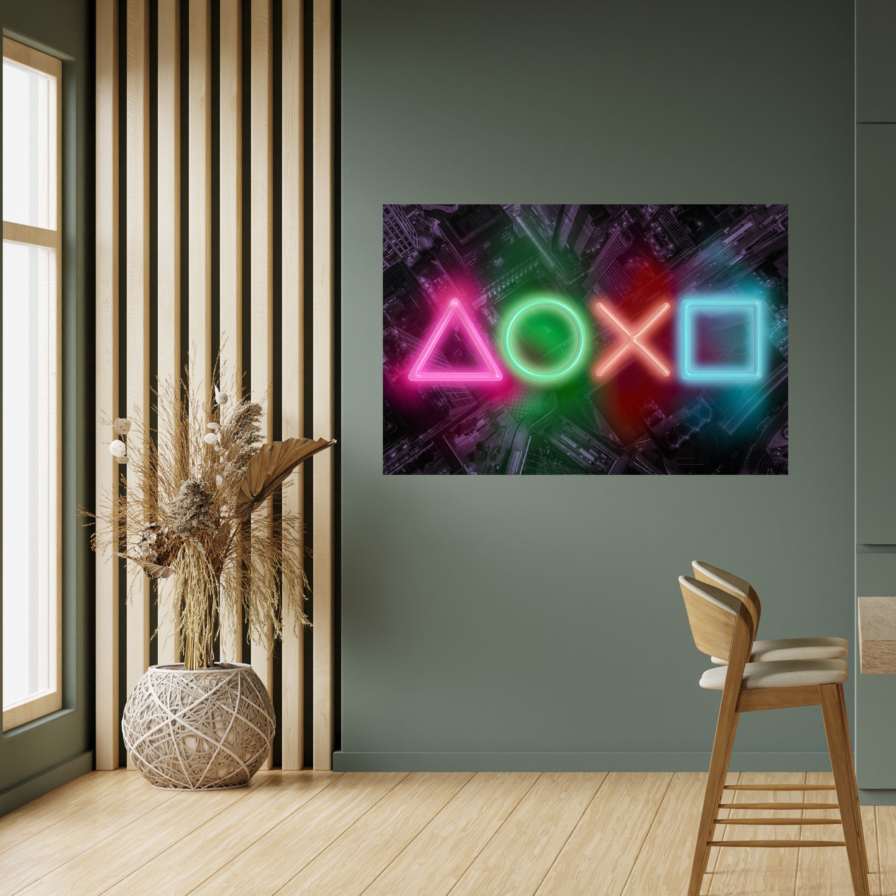 CYBERPUNK CHRONICLE Poster Horizontal Autocolante