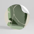 VERDANT HEAVEN Peel and Stick Round Sticker