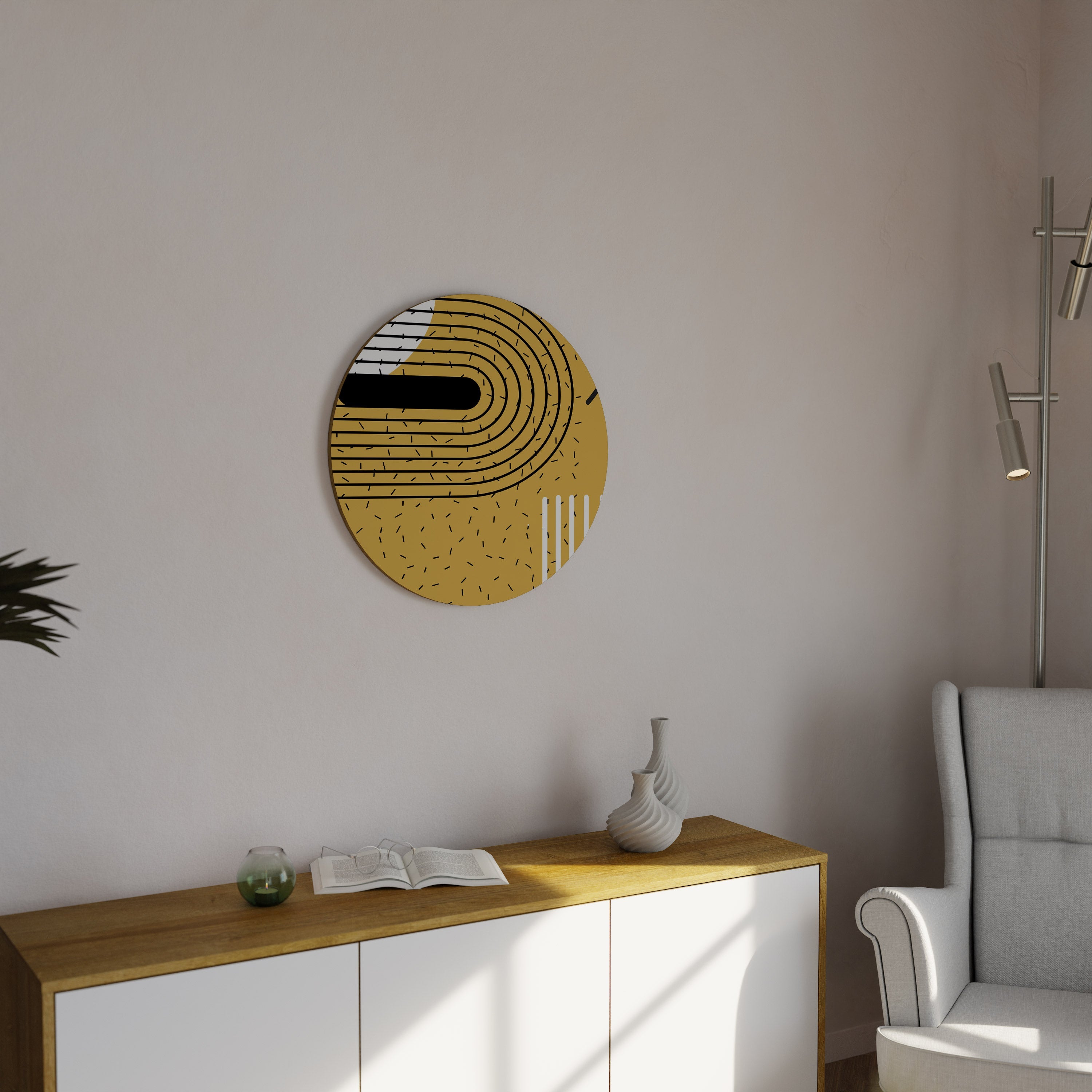 SHAPESHIFT SYMPHONY Quadro Redondo Decorativo