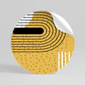SHAPESHIFT SYMPHONY Peel and Stick Round Sticker