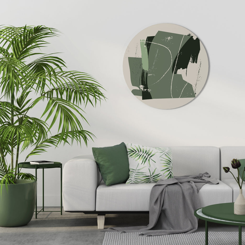 EVERGREEN ESCAPE Quadro Redondo Decorativo
