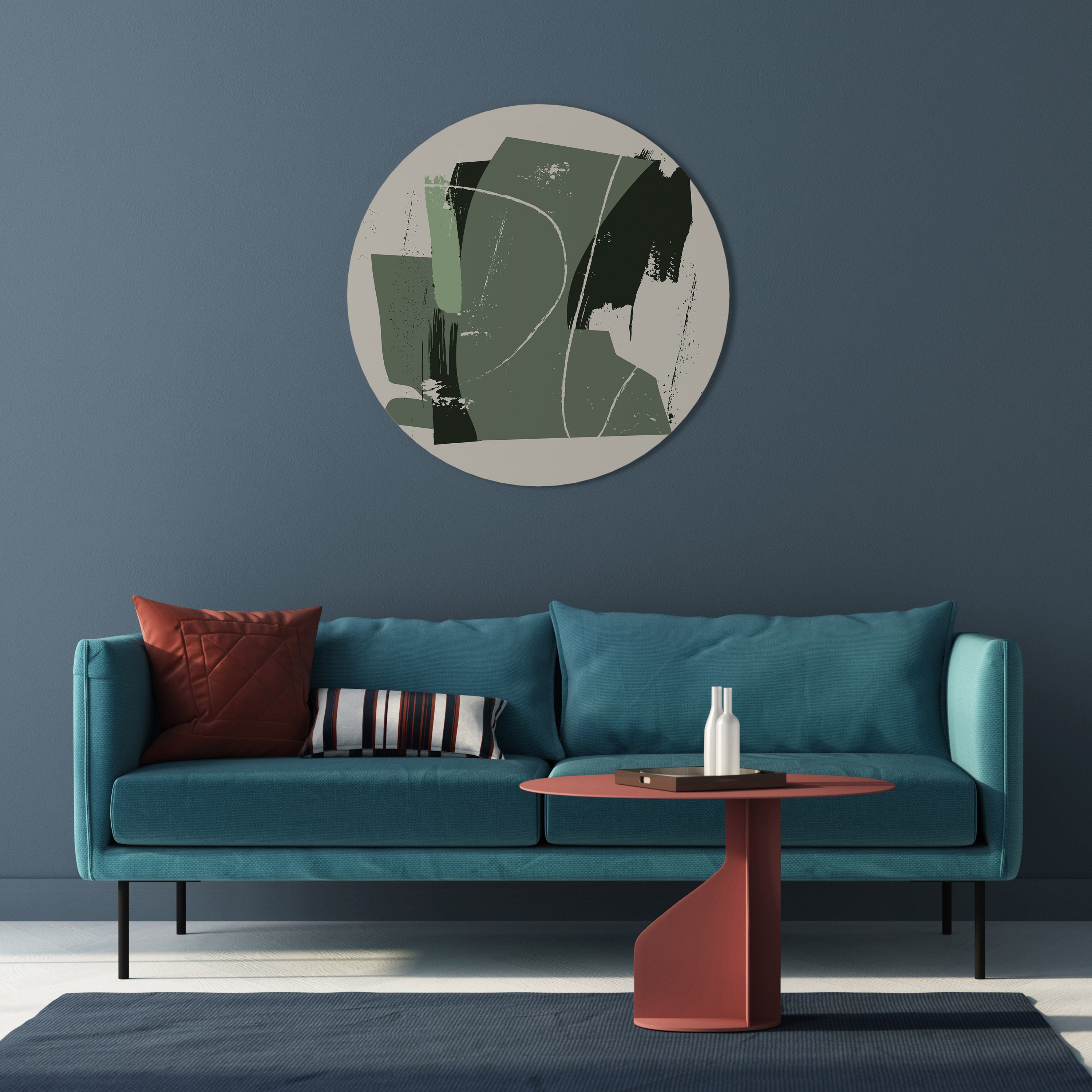 EVERGREEN ESCAPE Quadro Redondo Decorativo
