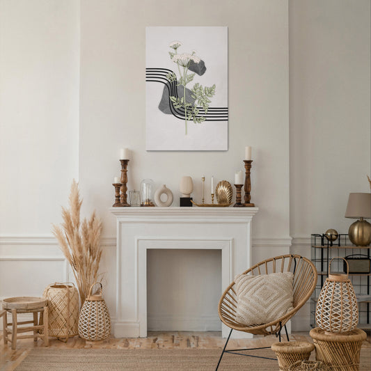 HERACLEUM ARRAY Quadro em tela vertical