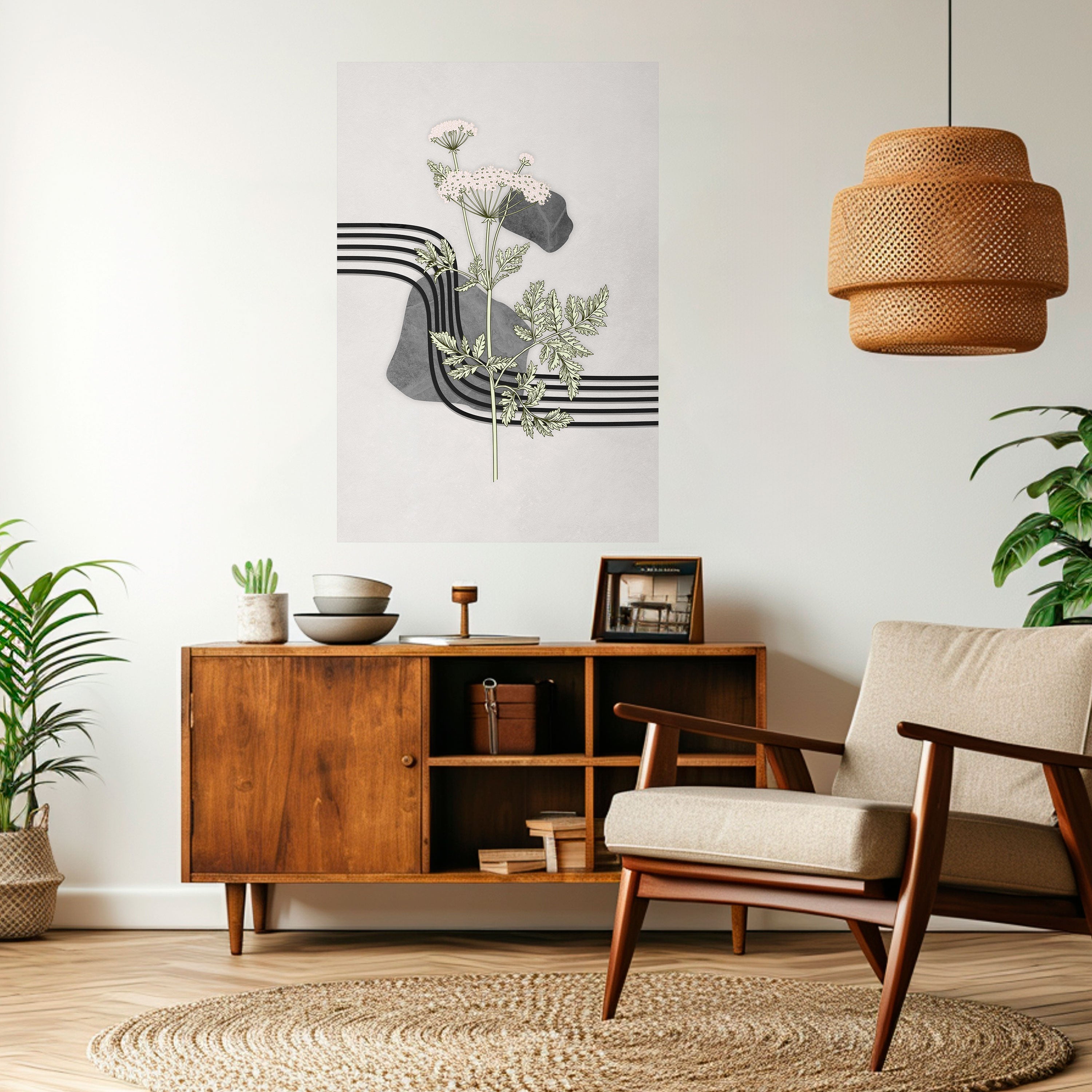 HERACLEUM ARRAY Peel and Stick Vertical Poster