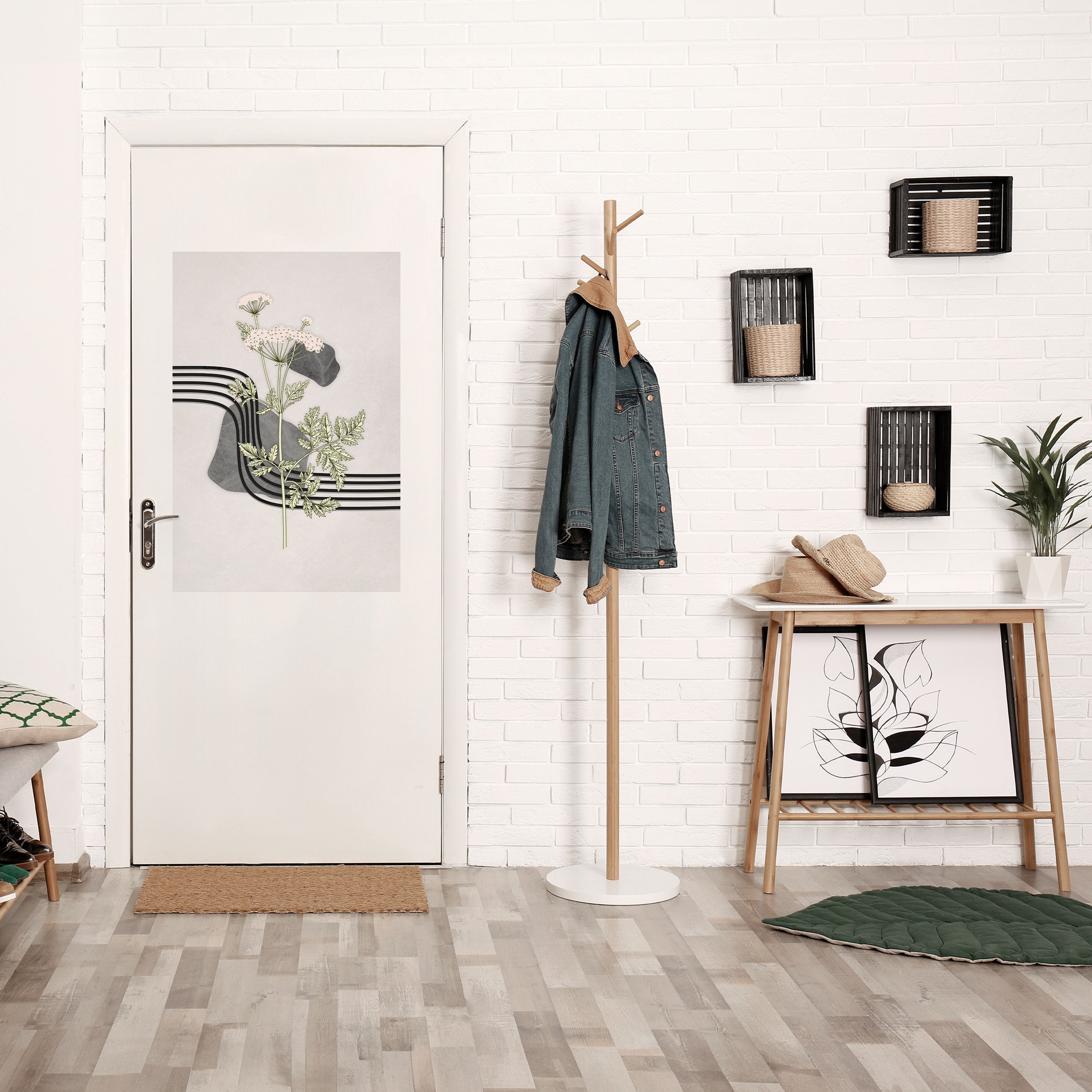 HERACLEUM ARRAY Peel and Stick Vertical Poster