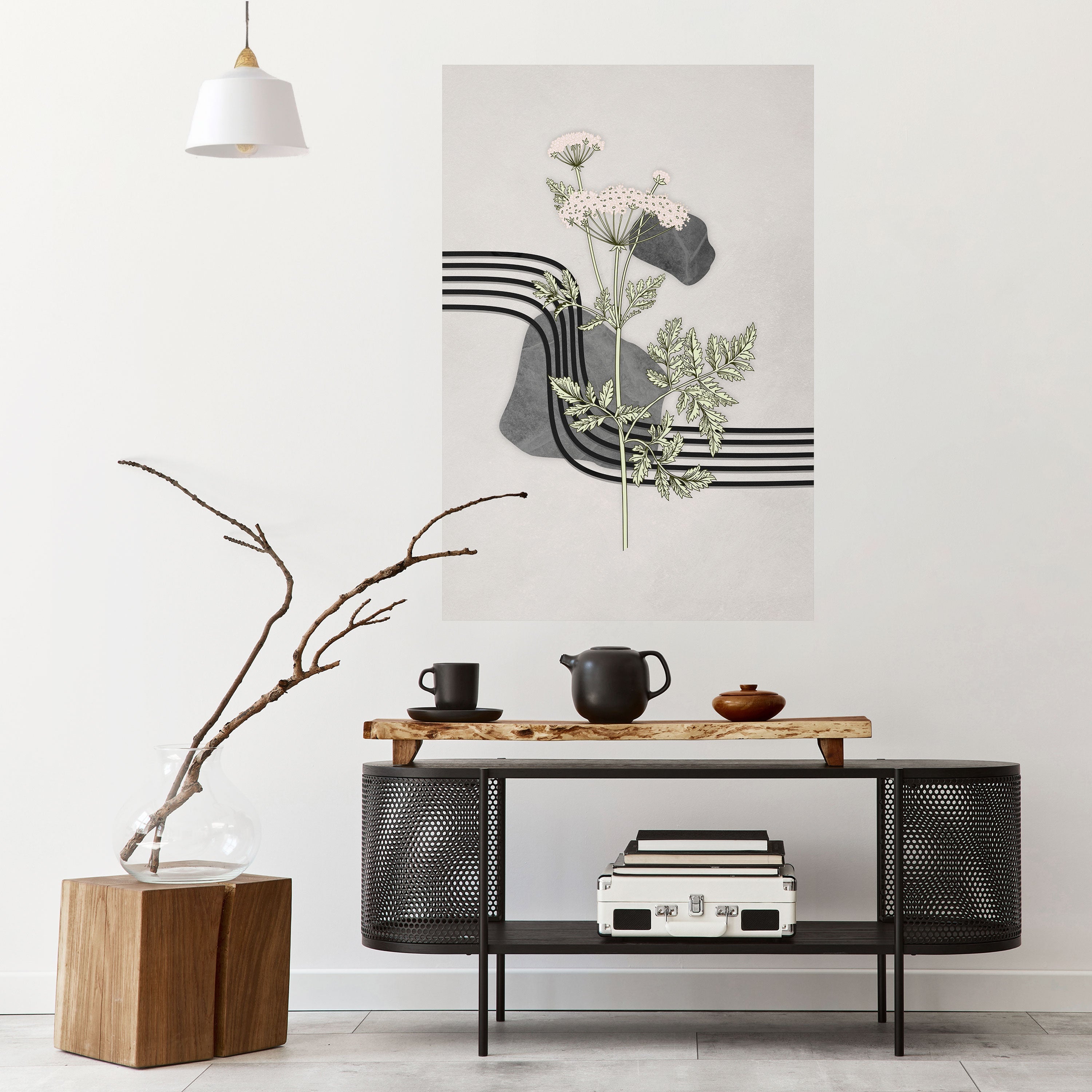 HERACLEUM ARRAY Peel and Stick Vertical Poster