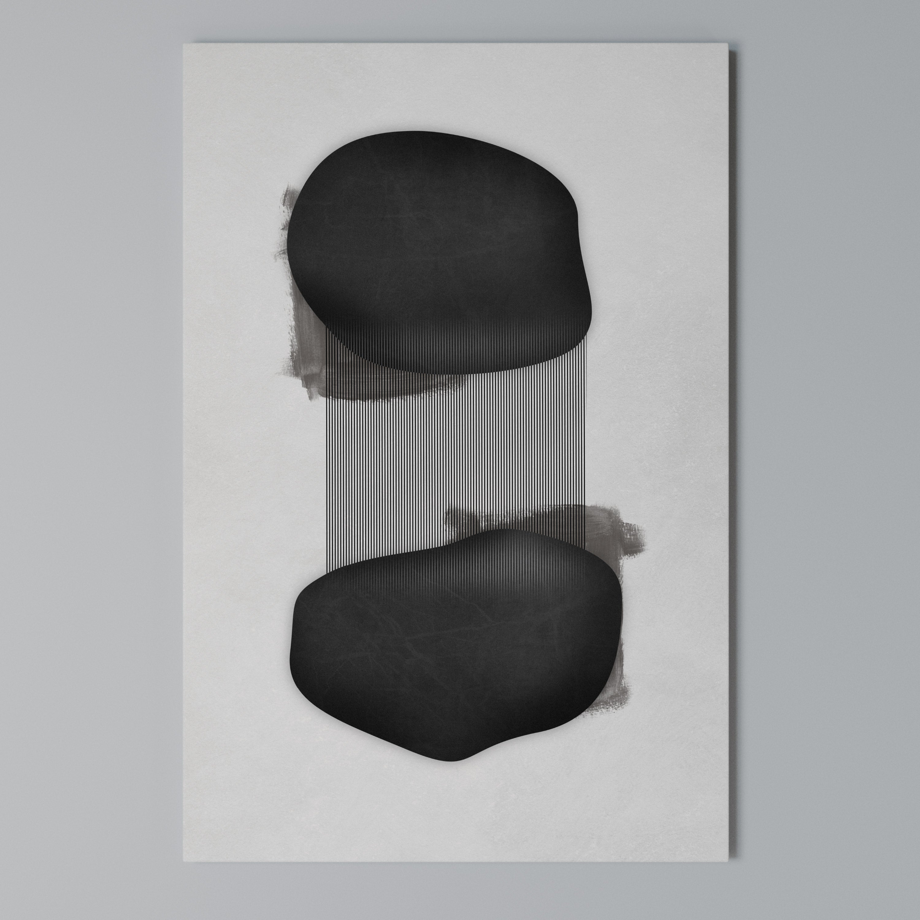 BLACK OVERTURE Quadro em tela vertical