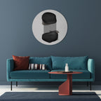 BLACK OVERTURE Round Wall Art