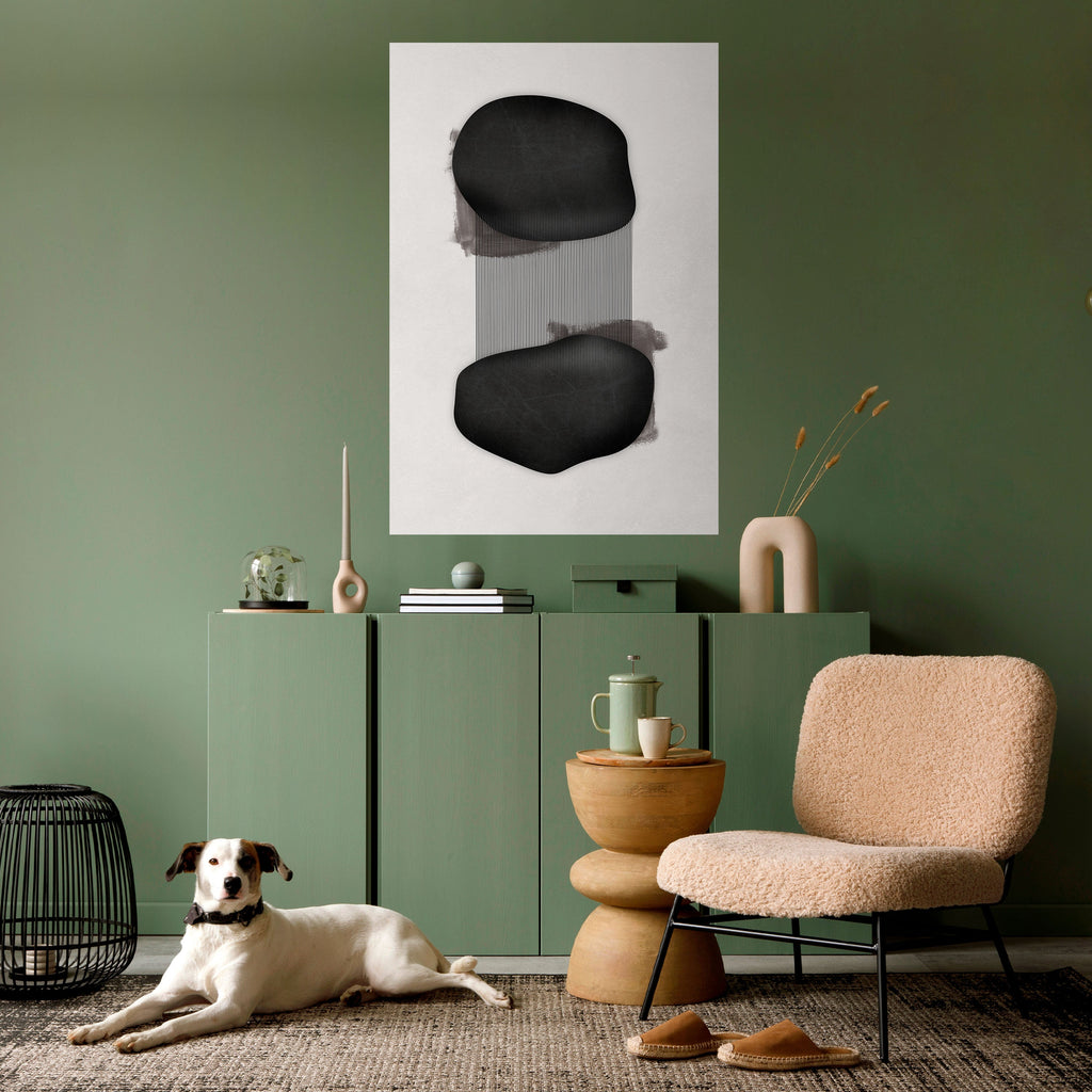 BLACK OVERTURE Peel and Stick Vertical Poster