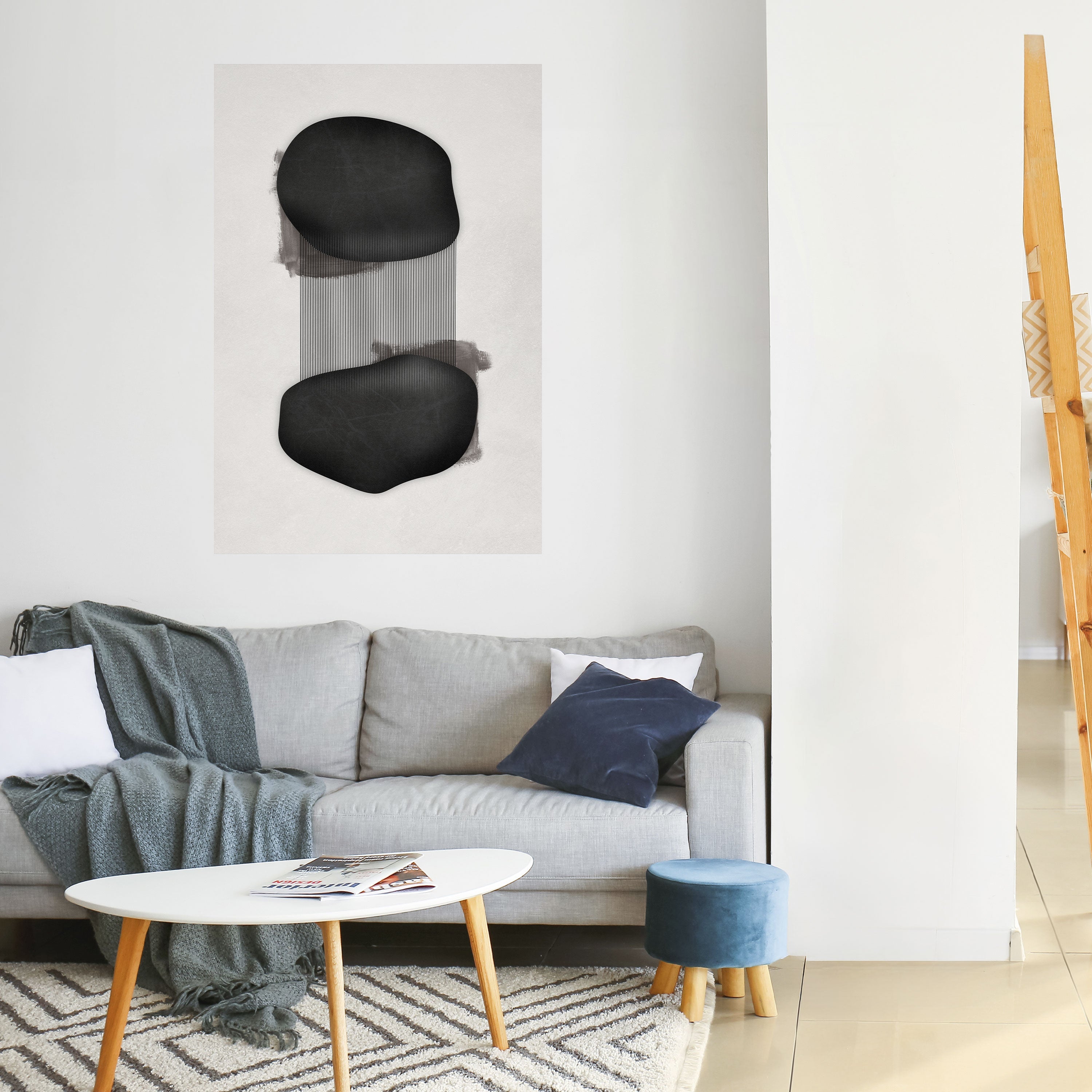 BLACK OVERTURE Peel and Stick Vertical Poster