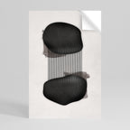 BLACK OVERTURE Peel and Stick Vertical Poster