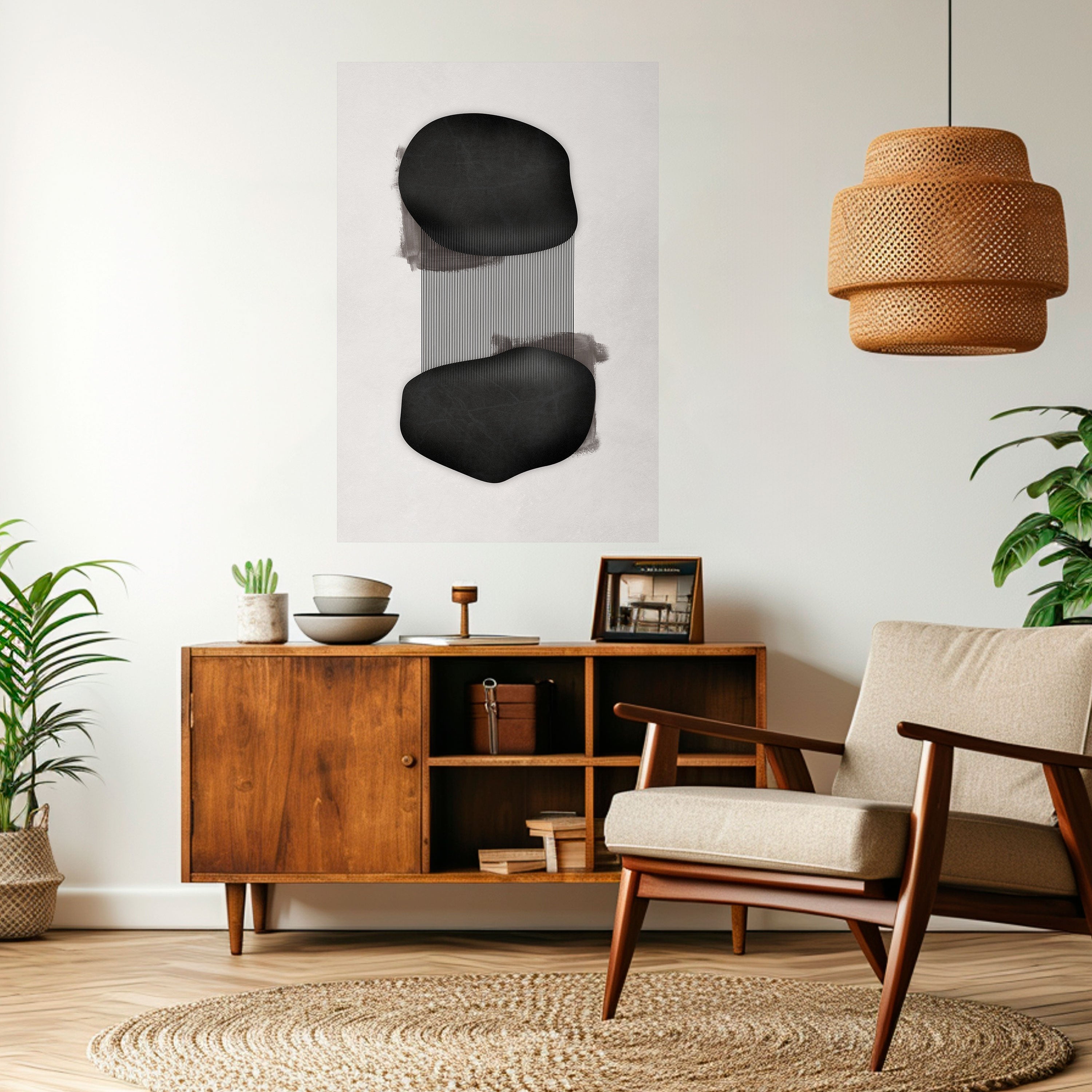 BLACK OVERTURE Peel and Stick Vertical Poster