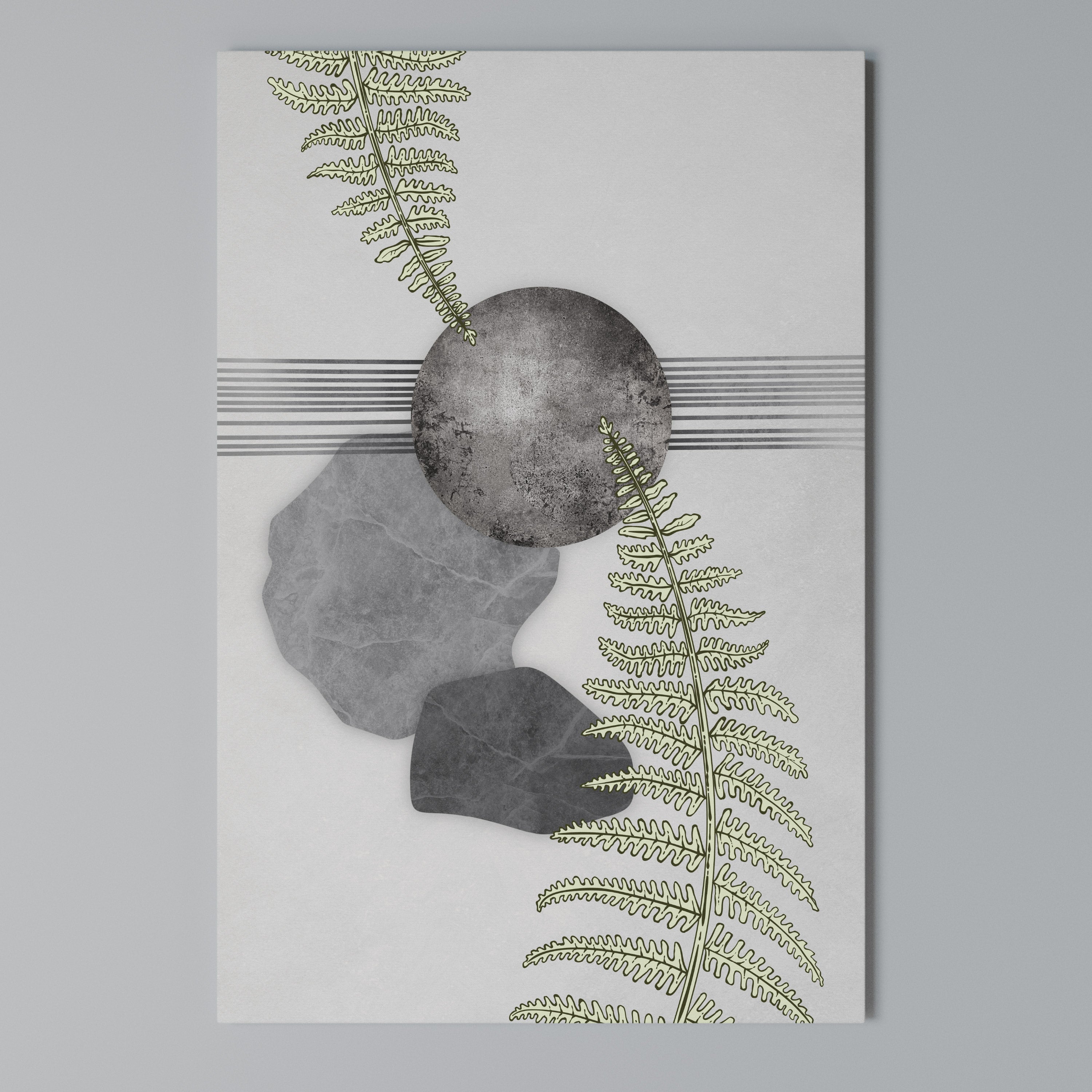 FERN MELANCHOLY Vertical Canvas Print