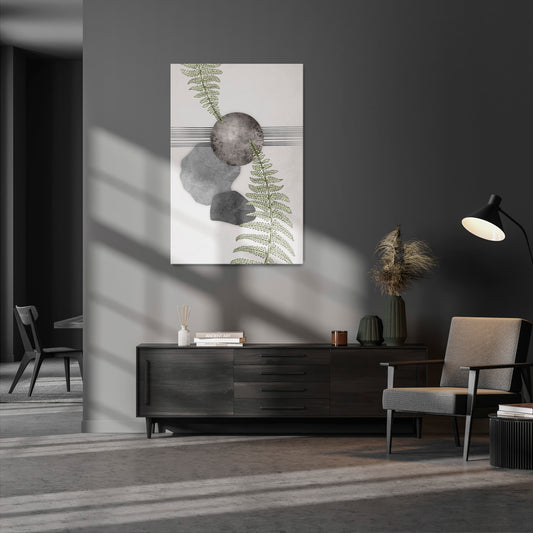 FERN MELANCHOLY Vertical Canvas Print
