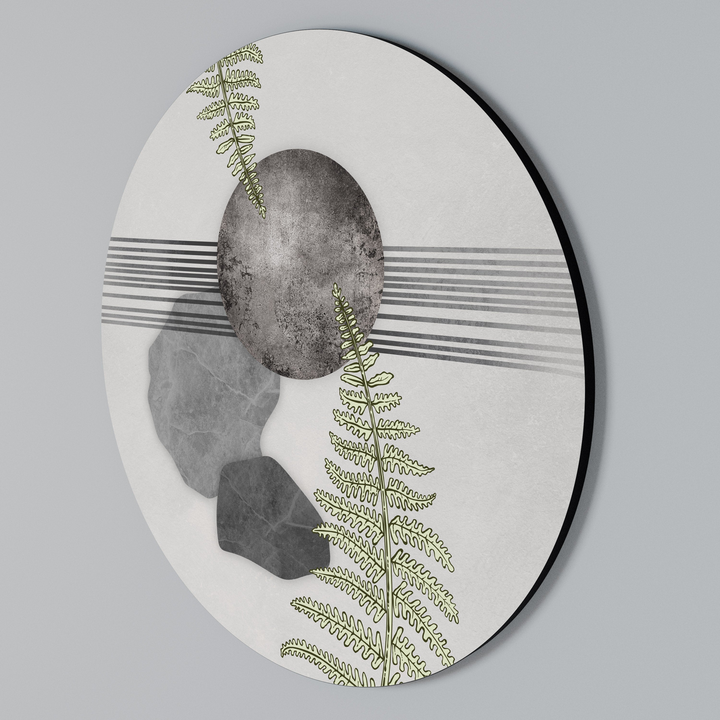 FERN MELANCHOLY Arte de Parede Redonda