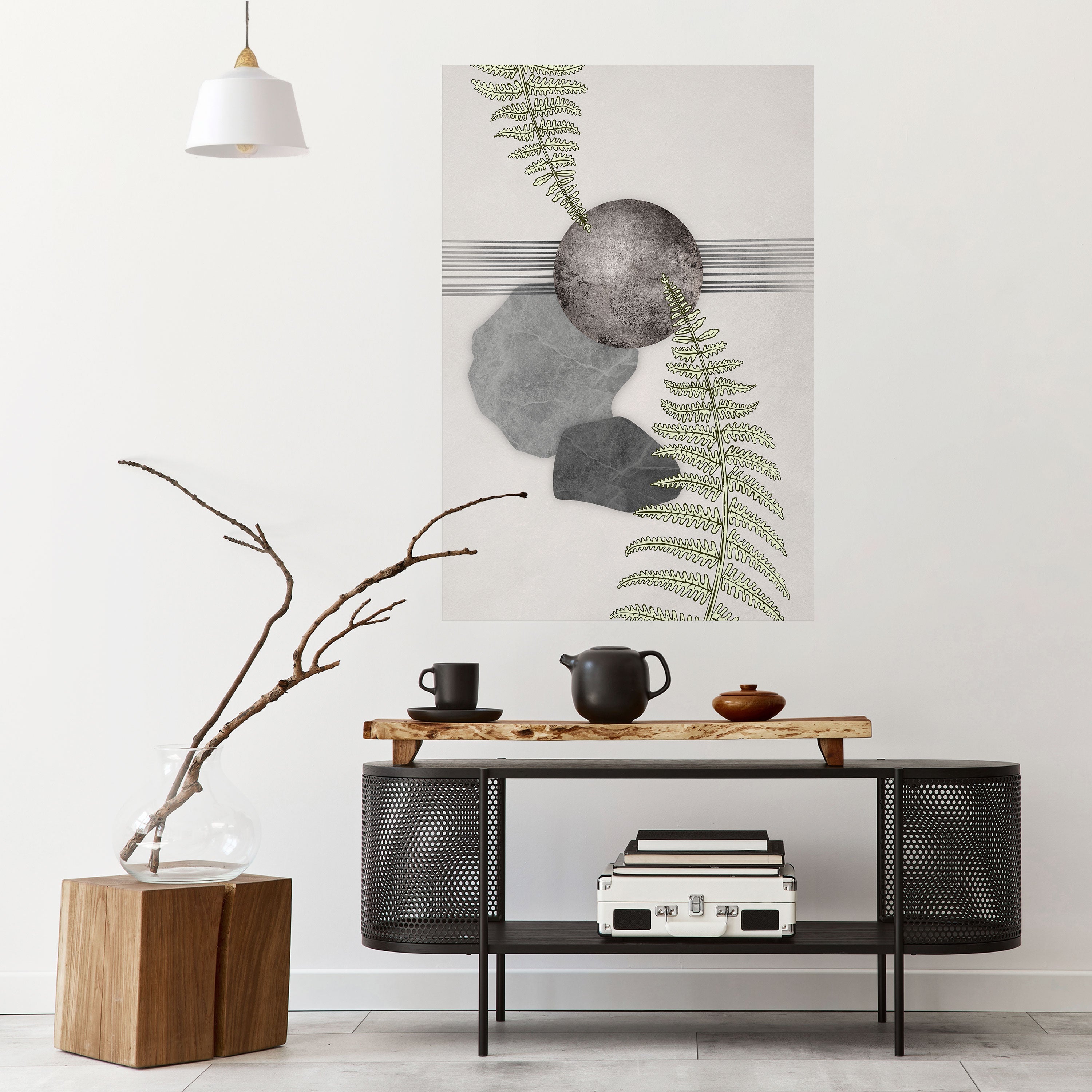 FERN MELANCHOLY Peel and Stick Vertical Poster