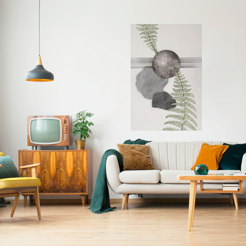 FERN MELANCHOLY Peel and Stick Vertical Poster