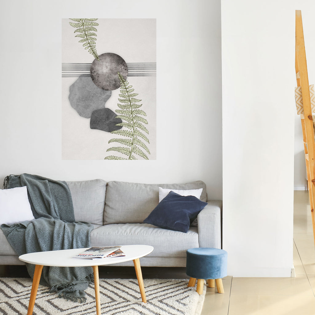 FERN MELANCHOLY Peel and Stick Vertical Poster