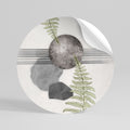 FERN MELANCHOLY Autocolante Redondo Removível