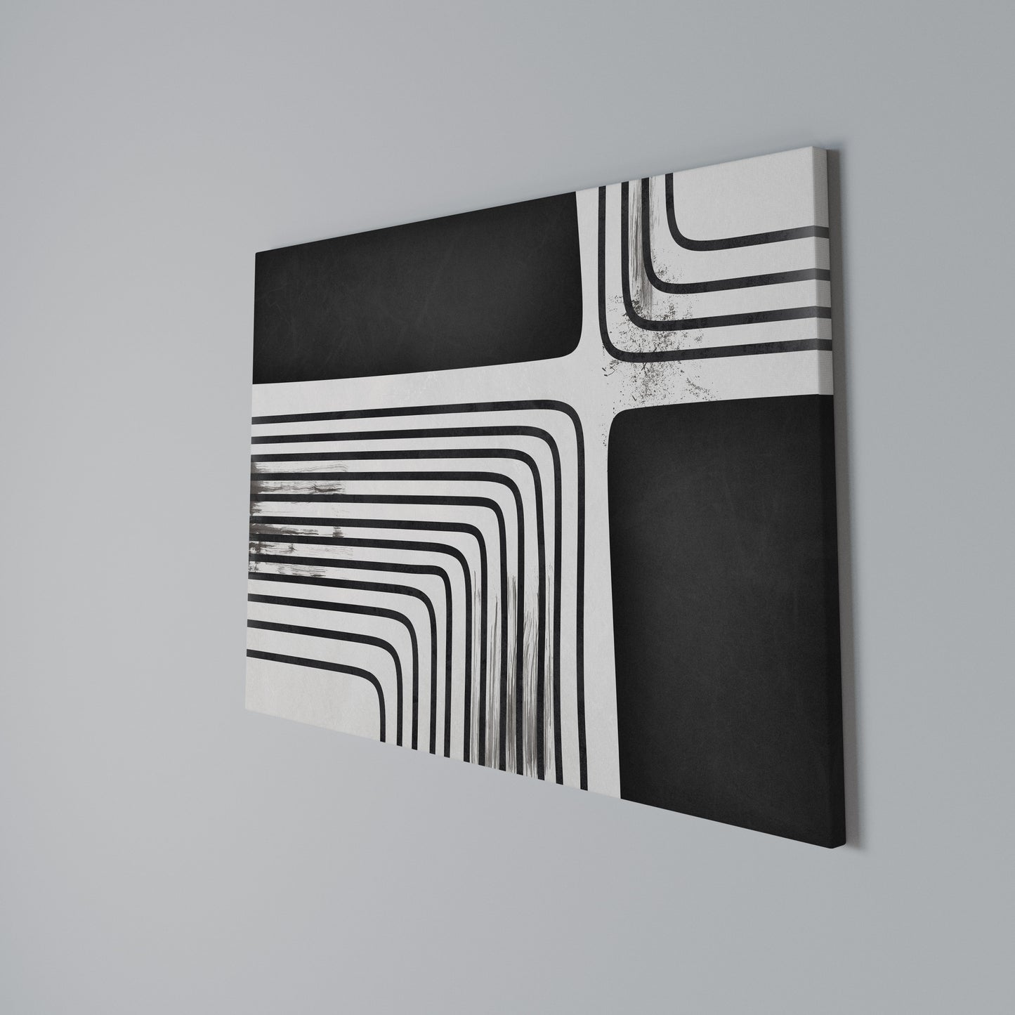 DARKSIDE OF THE LINE Horizontal Canvas Print