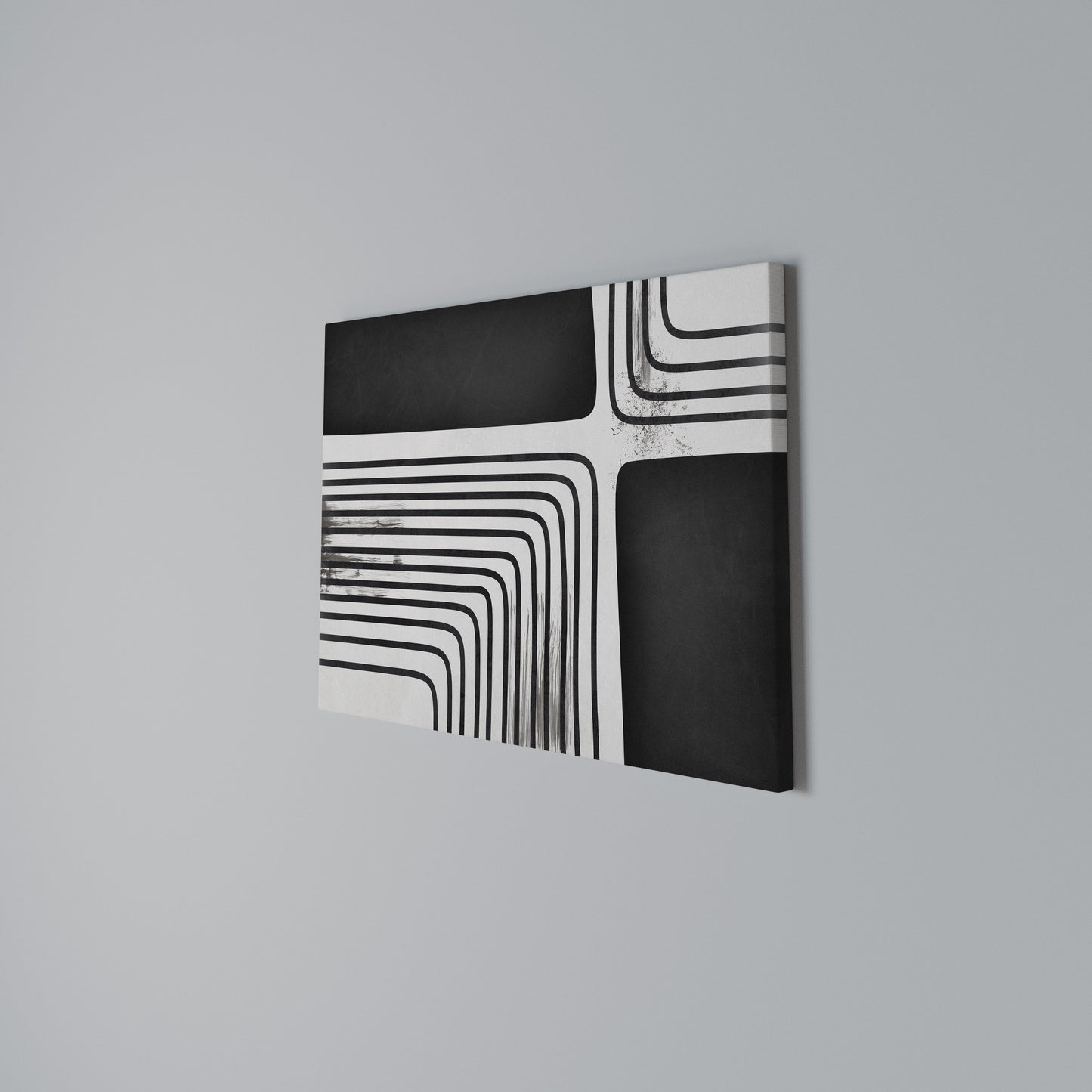 DARKSIDE OF THE LINE Horizontal Canvas Print
