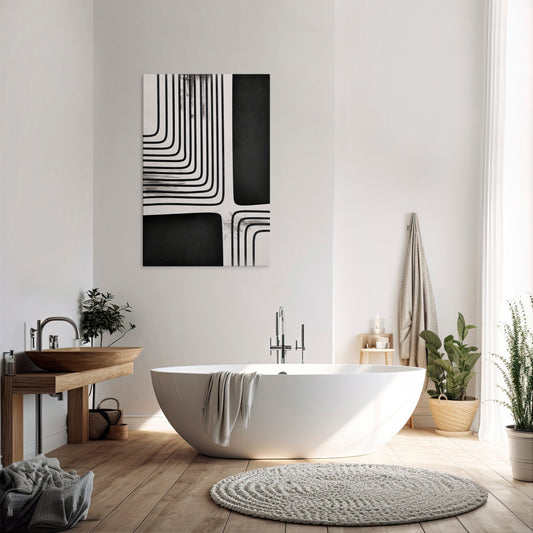DARKSIDE OF THE LINE Quadro em tela vertical