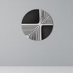 DARKSIDE OF THE LINE Quadro Redondo Decorativo