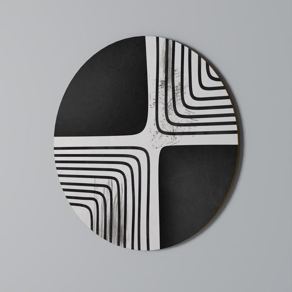 DARKSIDE OF THE LINE Quadro Redondo Decorativo