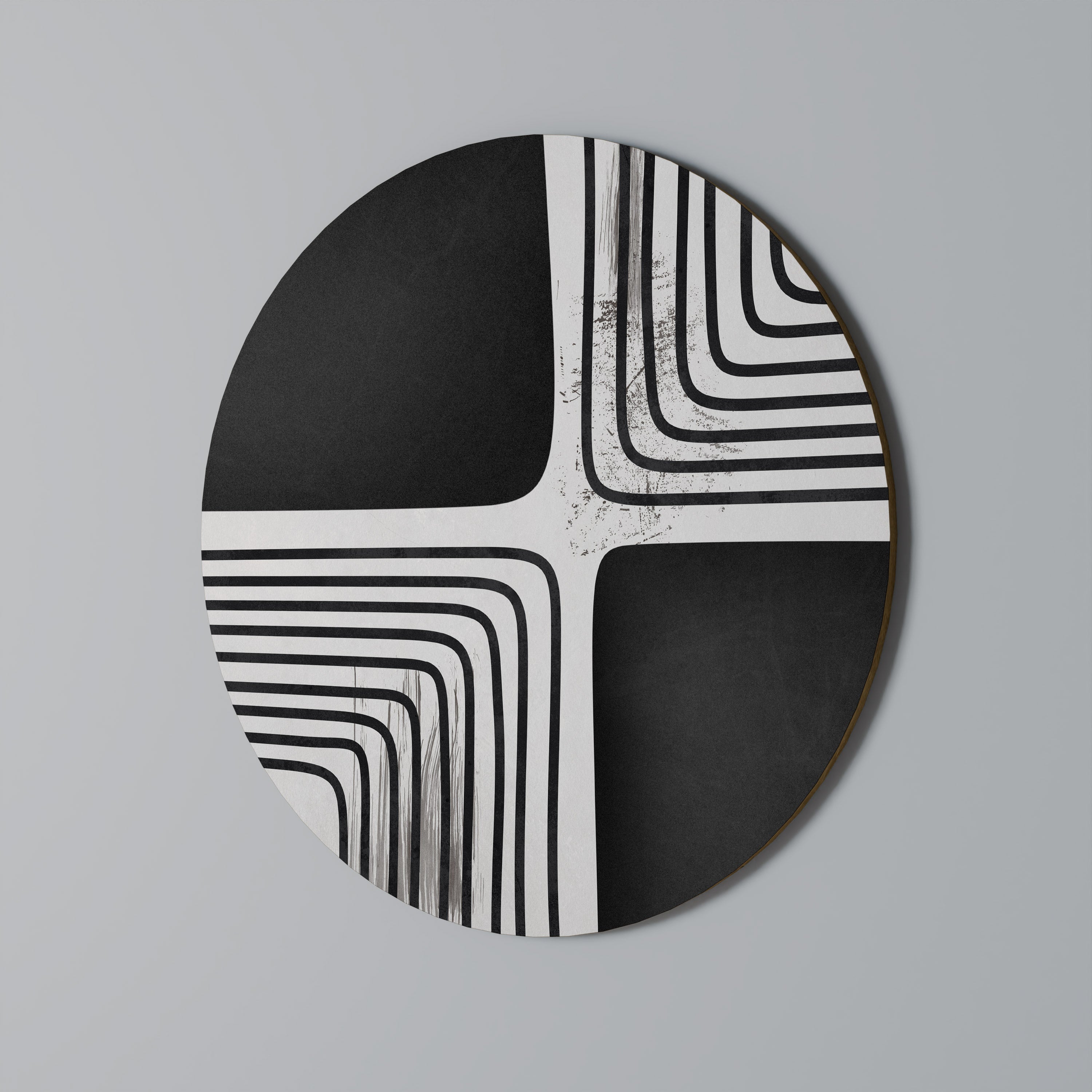 DARKSIDE OF THE LINE Quadro Redondo Decorativo