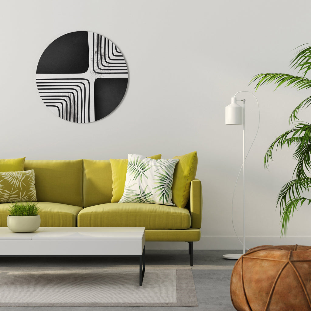 DARKSIDE OF THE LINE Quadro Redondo Decorativo