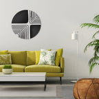 DARKSIDE OF THE LINE Quadro Redondo Decorativo