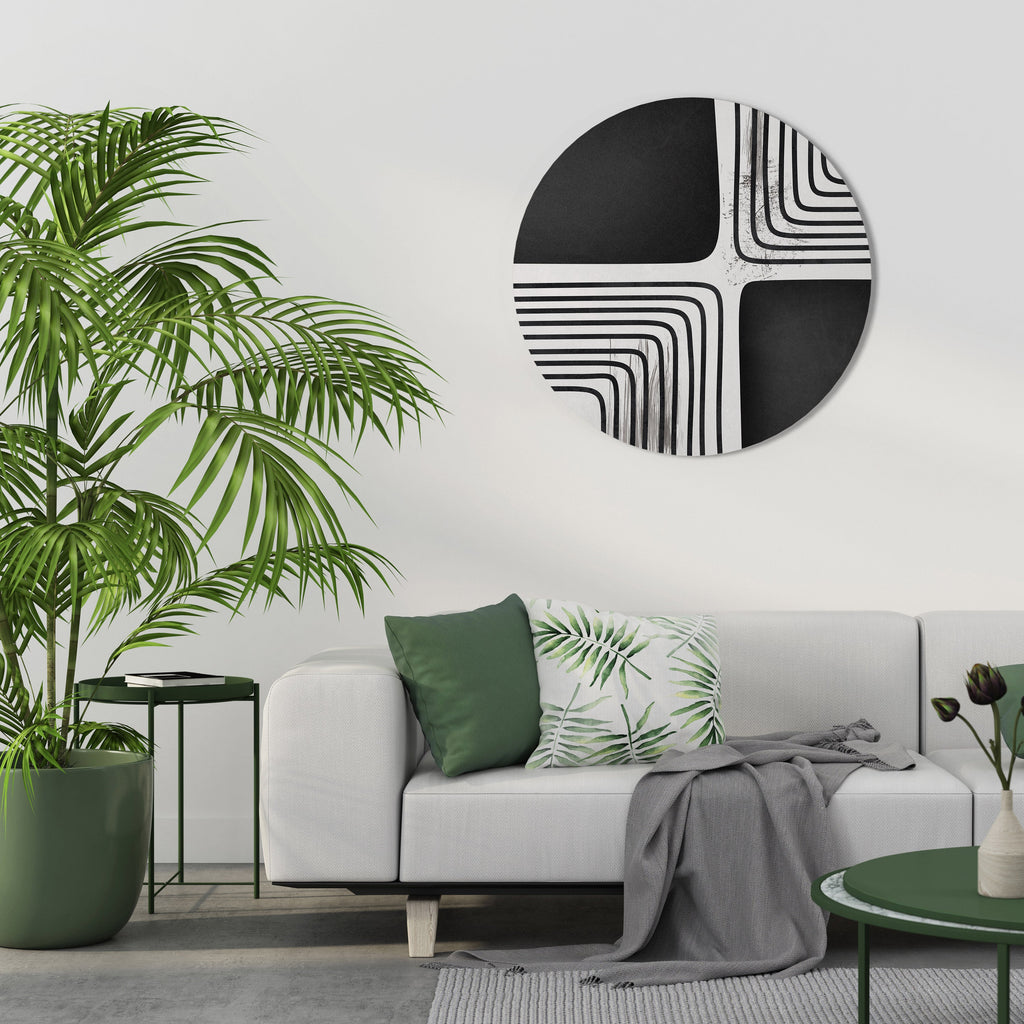 DARKSIDE OF THE LINE Quadro Redondo Decorativo