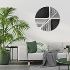 DARKSIDE OF THE LINE Quadro Redondo Decorativo