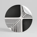 DARKSIDE OF THE LINE Peel and Stick Round Sticker