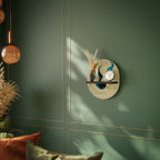 DREAMY DAZE Prateleira Oval Decorativa em Acabamento Preto