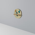 DREAMY DAZE Prateleira Oval Decorativa em Efeito Carvalho