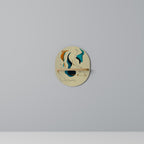 DREAMY DAZE Prateleira Oval Decorativa em Efeito Carvalho