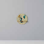 DREAMY DAZE Prateleira Redonda Decorativa em Efeito Carvalho