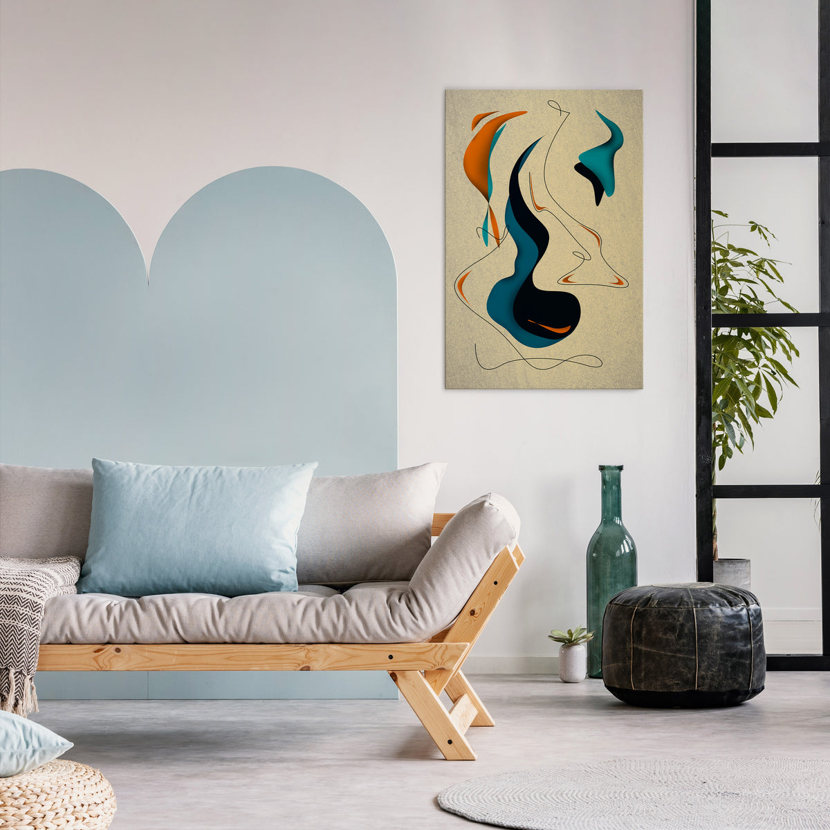 DREAMY DAZE Quadro em tela vertical