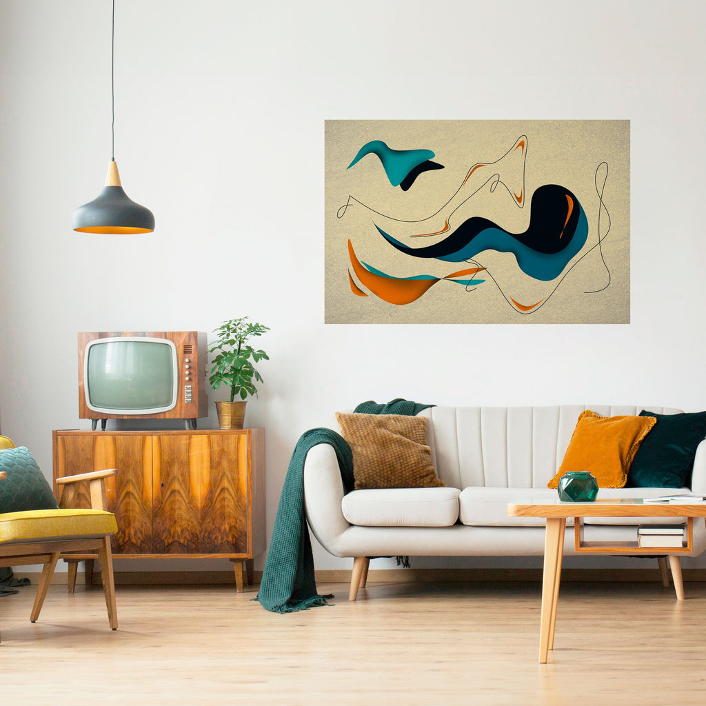 DREAMY DAZE Poster Horizontal Autocolante