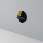 SILHOUETTE SONATA Prateleira Oval Decorativa em Acabamento Preto