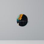 SILHOUETTE SONATA Prateleira Oval Decorativa em Acabamento Preto